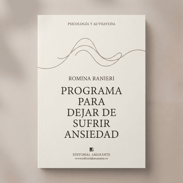 Portada del libro "Programa para dejar de sufrir ansiedad" de Romina Ranieri Catena
